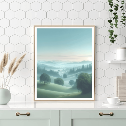 Serene Morning Fog Paint By Numbers