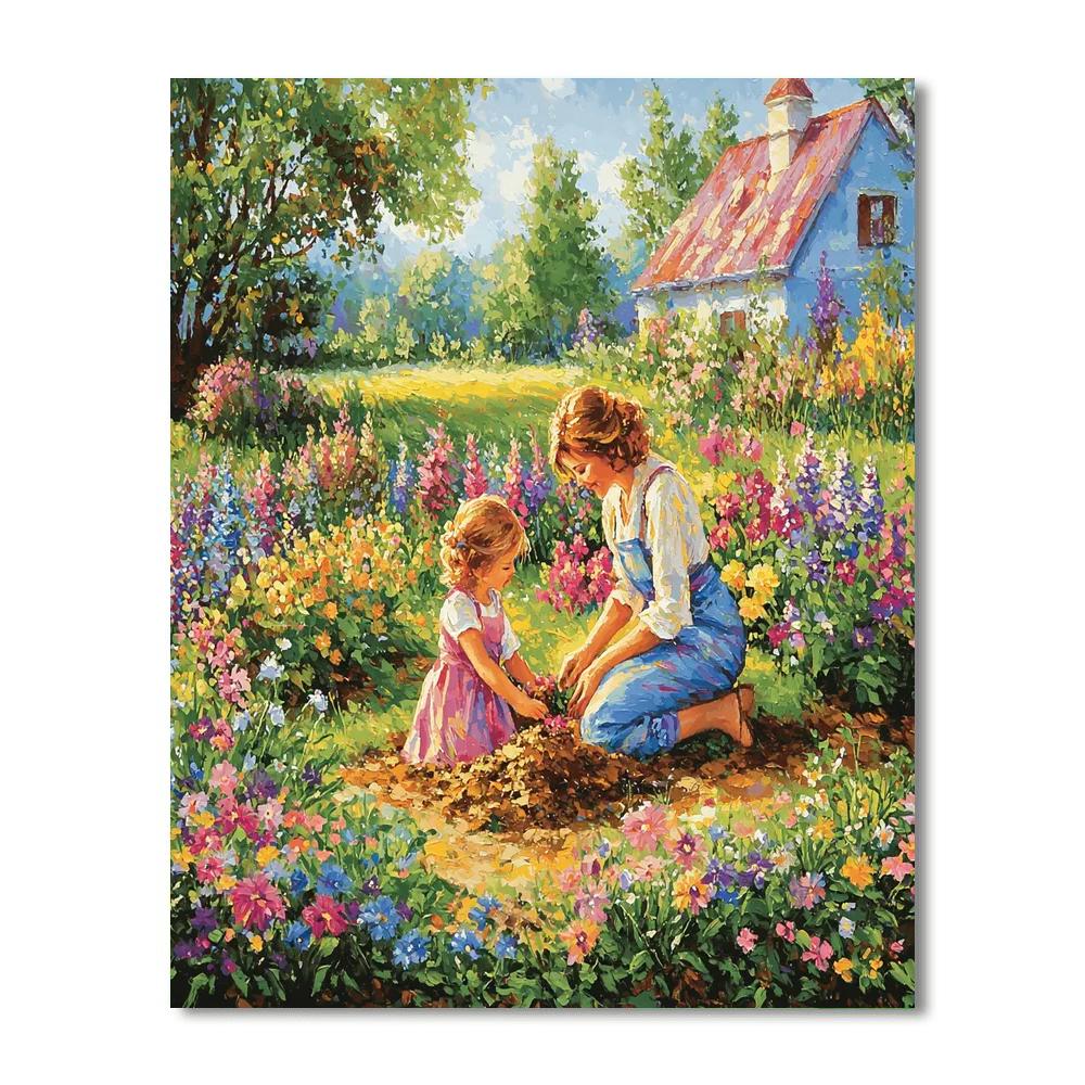 Sowing Seeds Of Love Number Painting