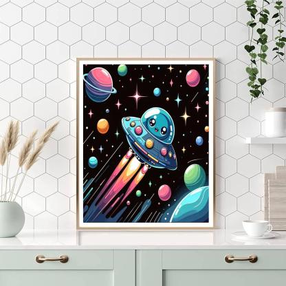Exciting Outer Space Adventure Paint By Number