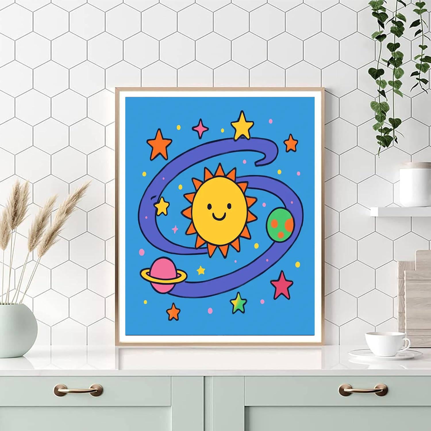 Gleeful Galaxy Paint By Numbers