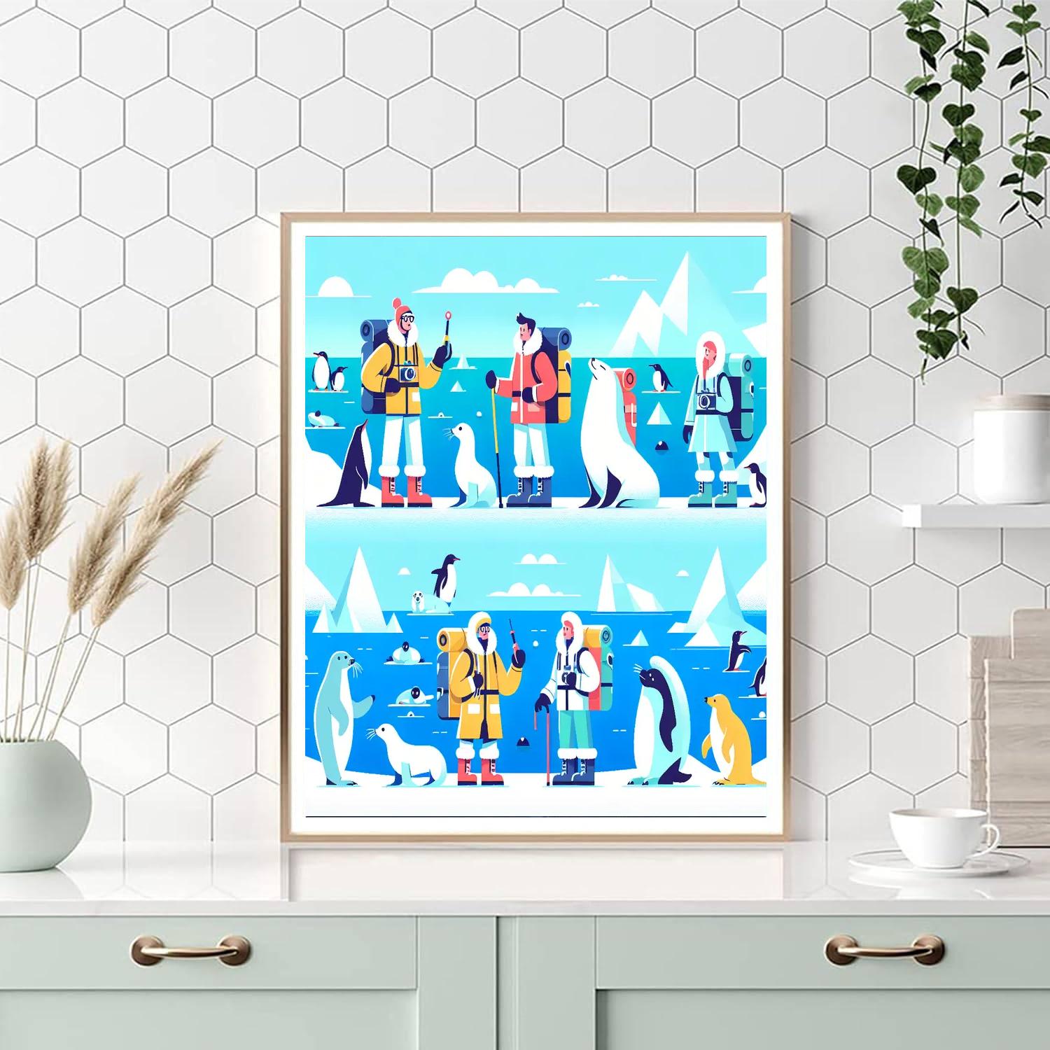 Arctic Explorer's Trail Painting By Numbers Kit