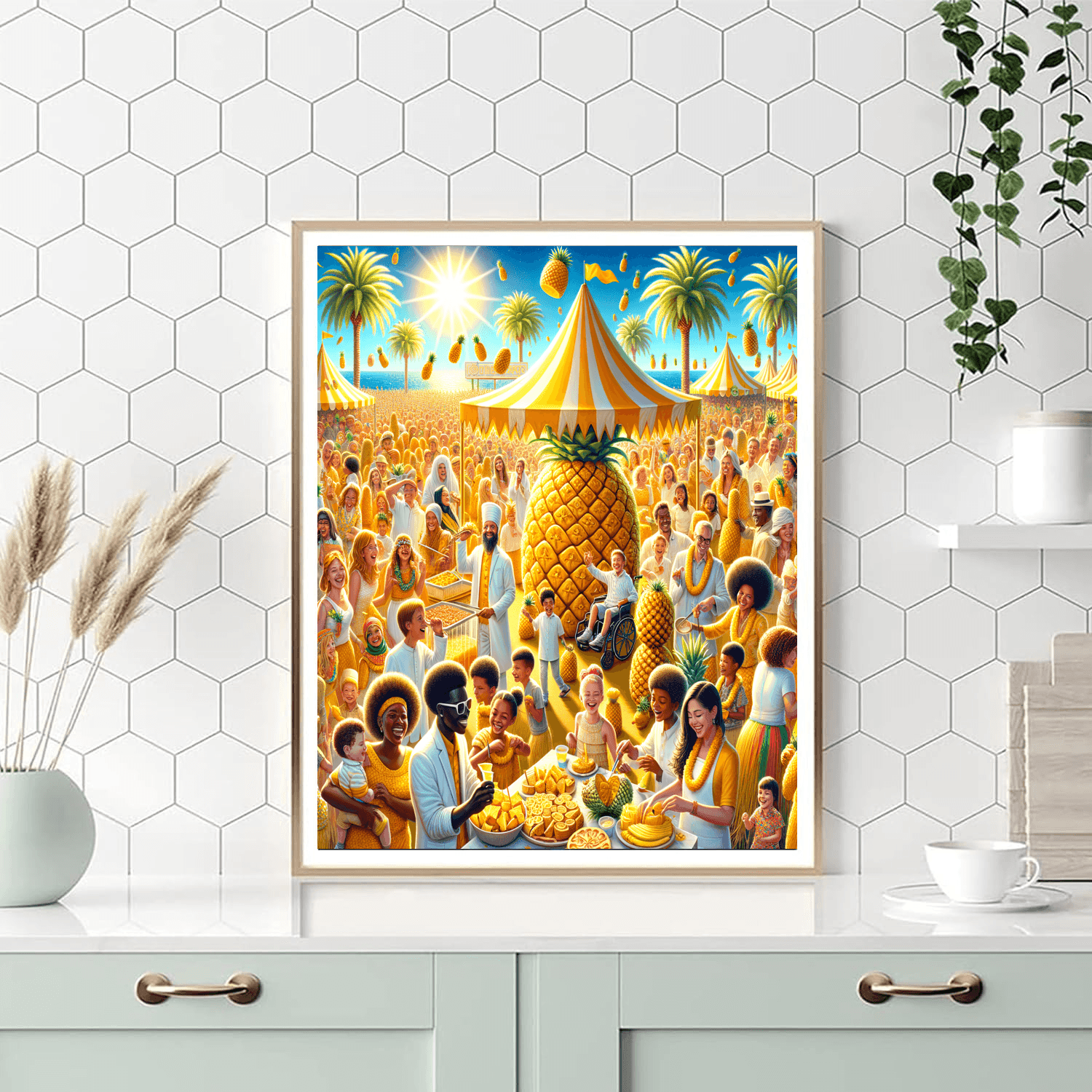 Pineapple Festival - Usa Painting By Numbers Kit