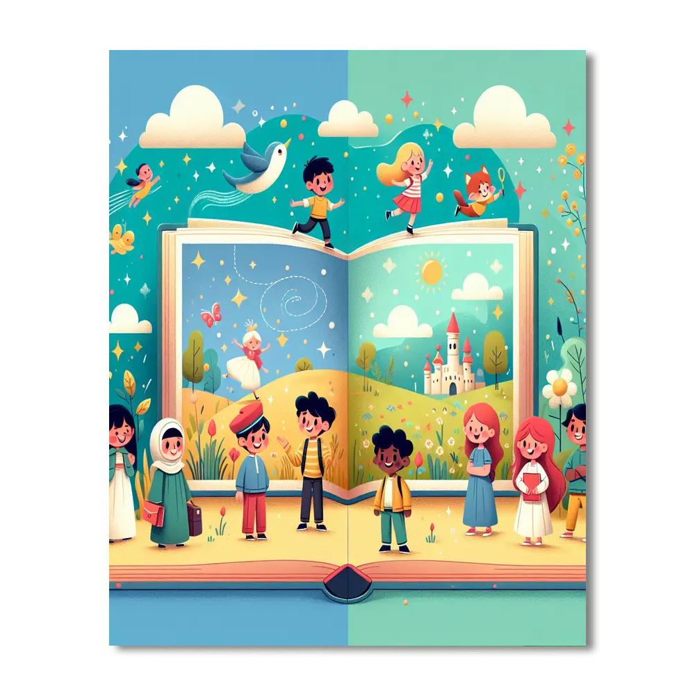 Magical Book Journey Number Painting