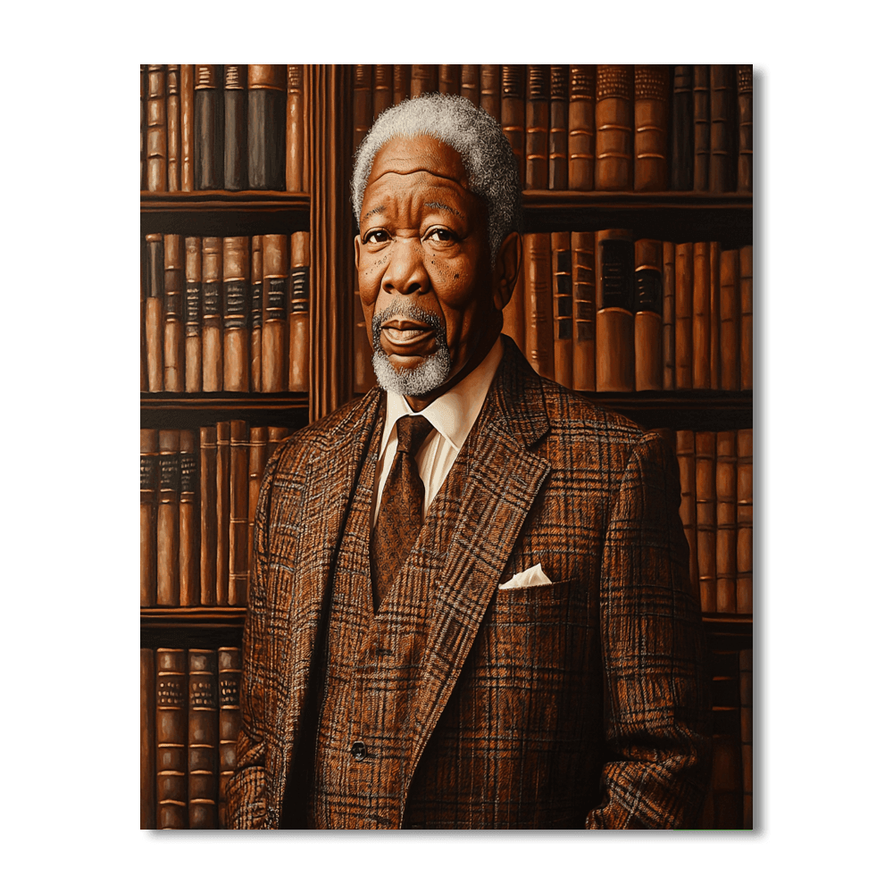 Morgan Freeman: The Wise Voice Of Authority Paint By Numbers