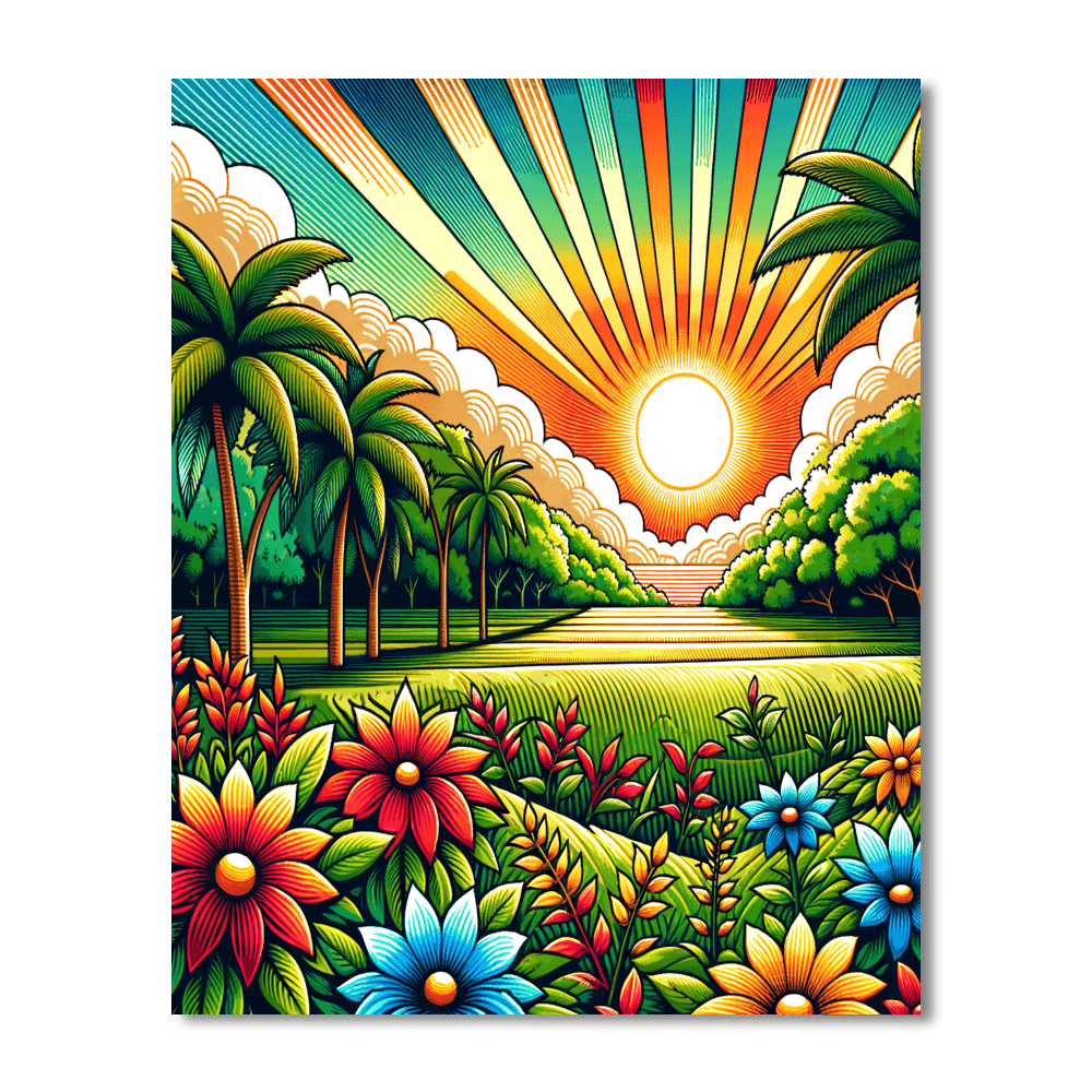 Hawaiian Oasis Paint By Number