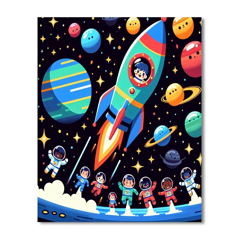 The Great Space Adventure Painting By Numbers Kit
