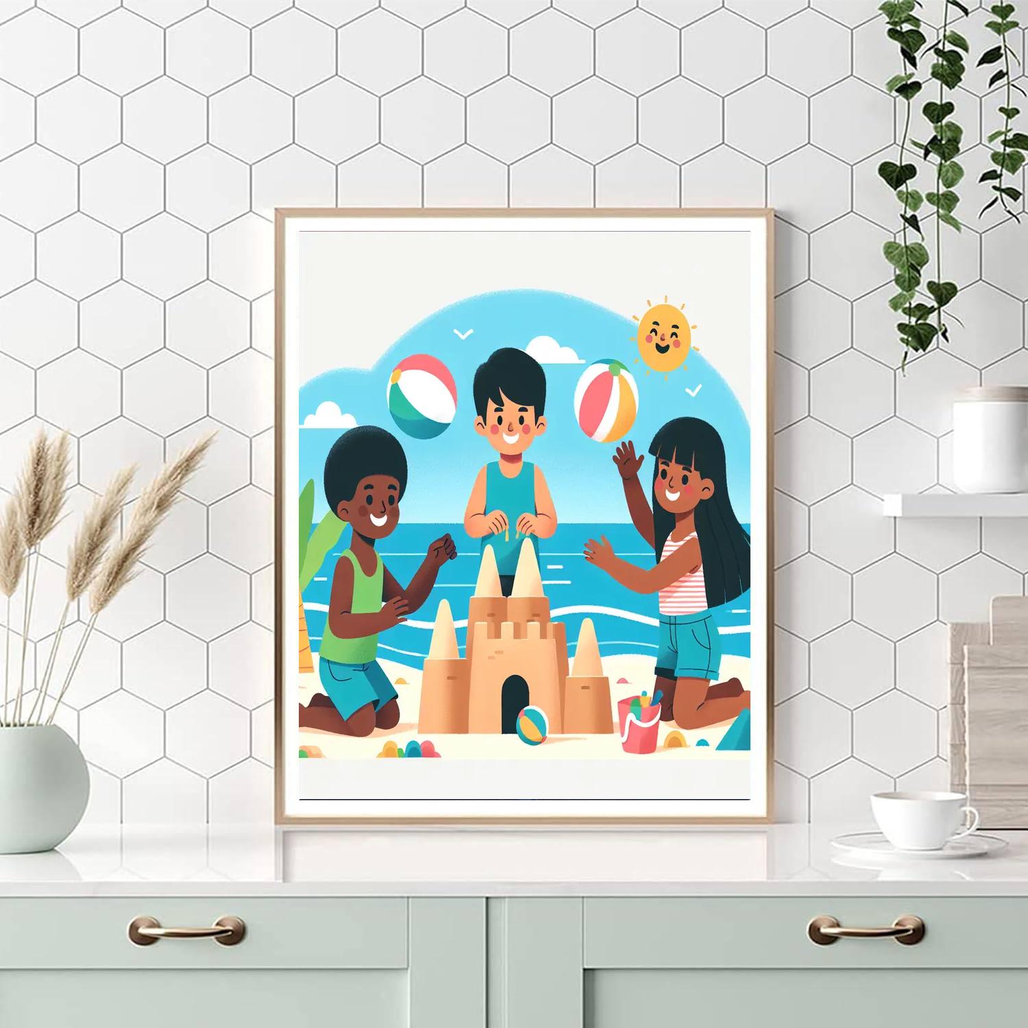 Bubbly Beach Bash Paint By Numbers Kits