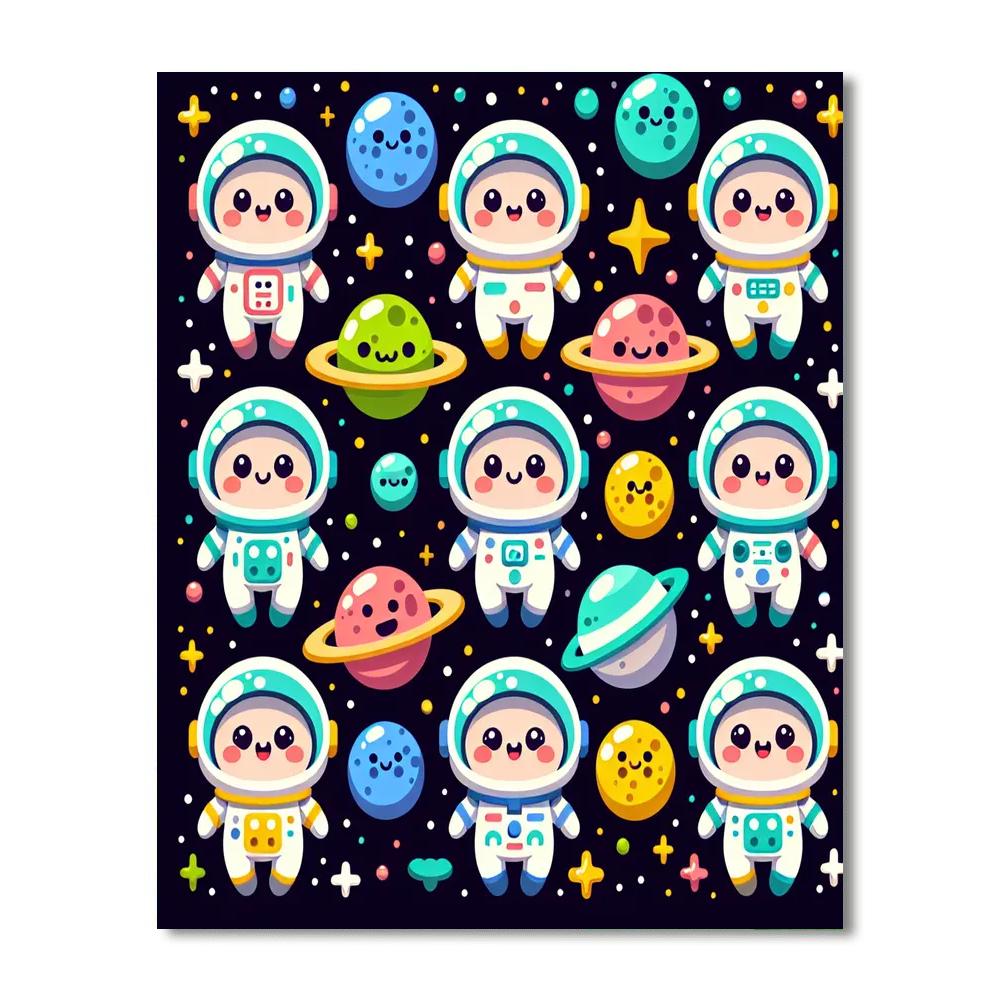 Adventure Astronauts Paint By Color