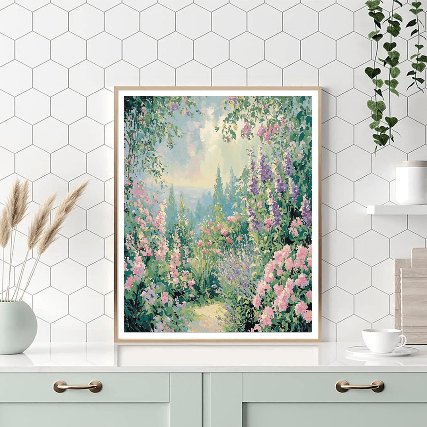 Monet Inspired Enchanting Garden  Paint By Number