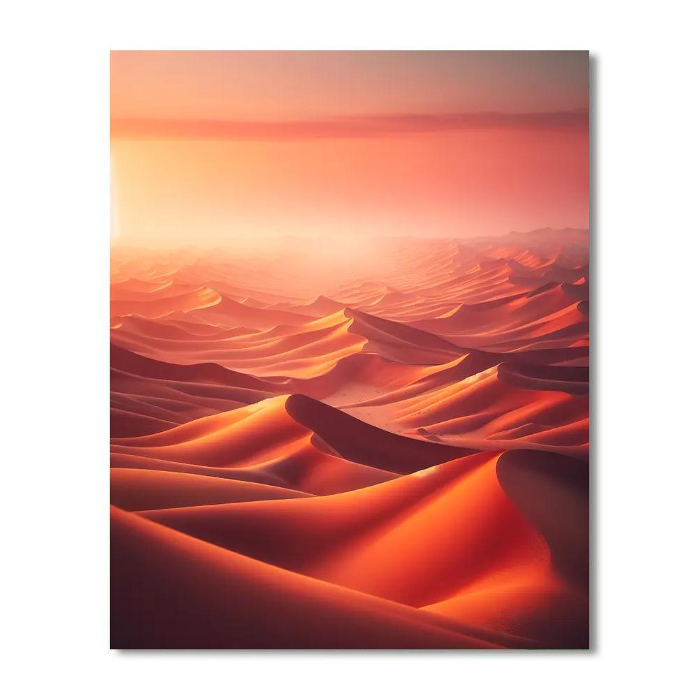 Colorful Desert Sunrise Paint By Number
