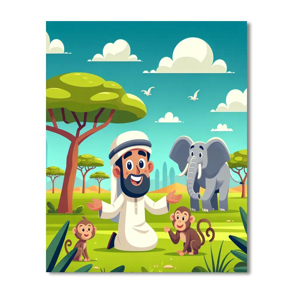 Safari Wildlife Quest Number Painting