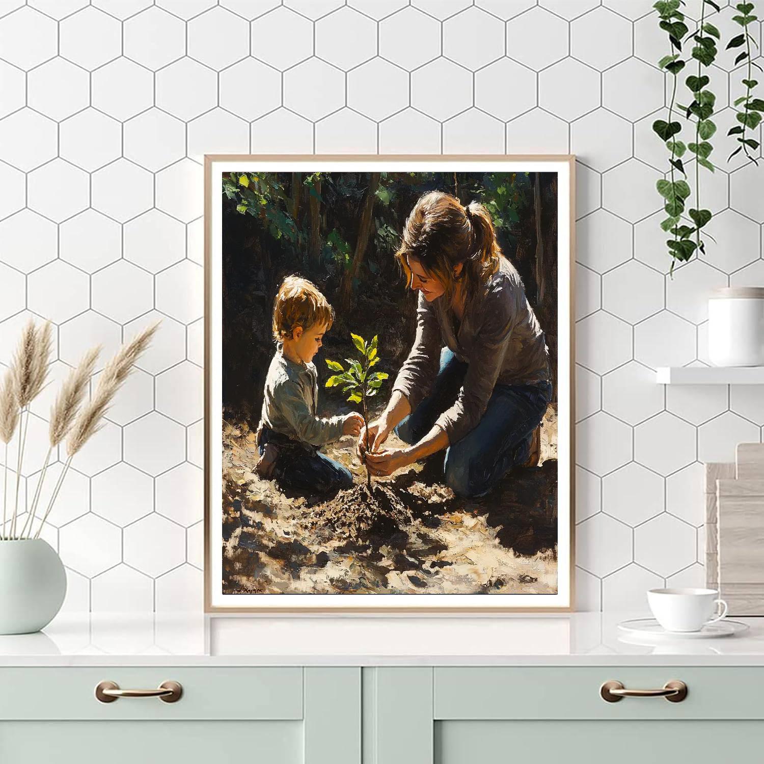 Tender Roots Of Love Numbered Painting Kits