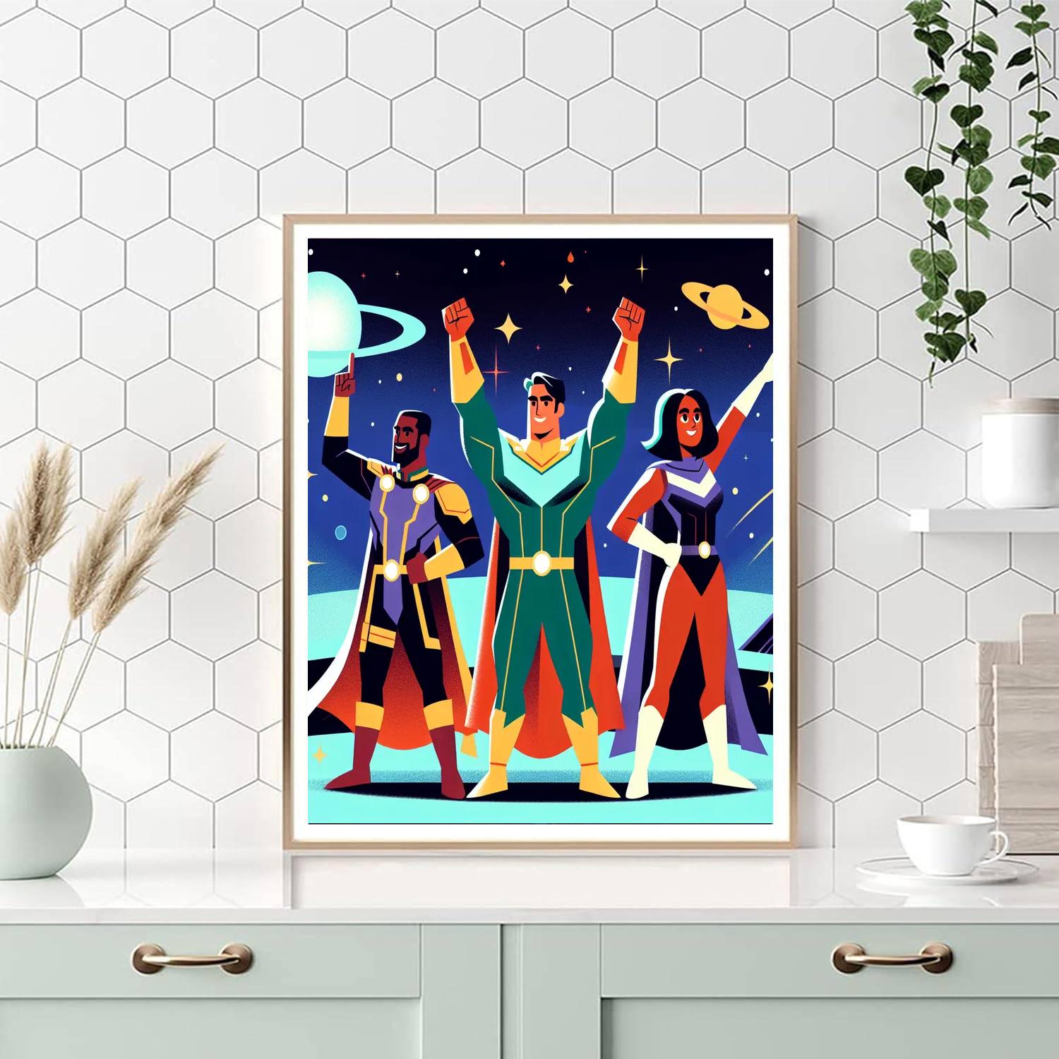 Galactic Guardians Gala Painting By Numbers Kit