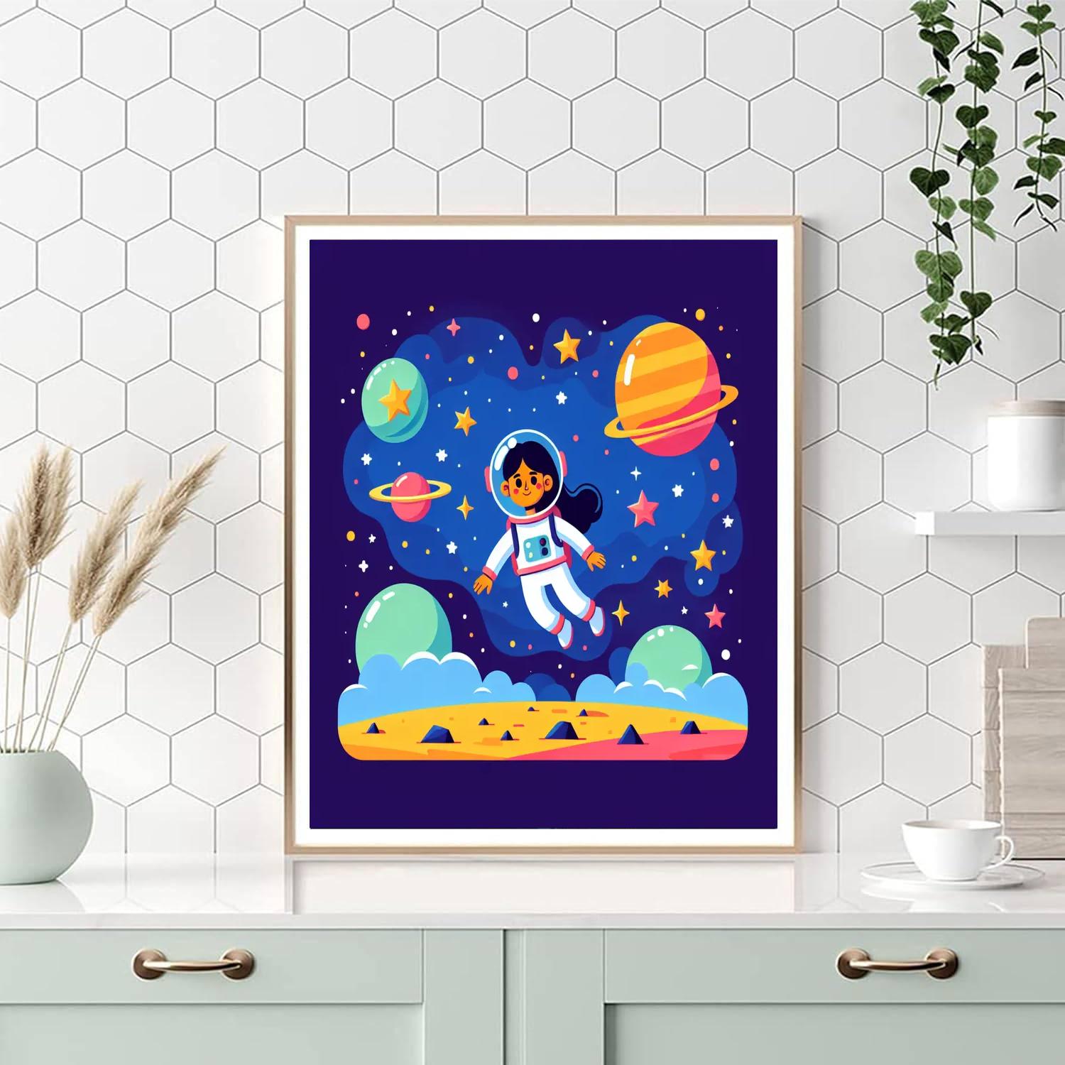 Cosmic Adventure Expedition Paint By Numbers Art