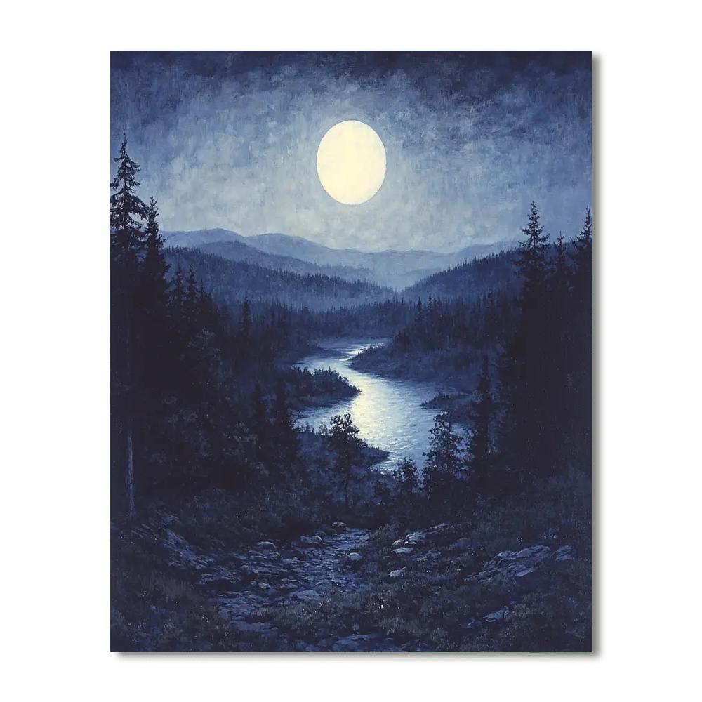 Albert Pinkham Ryder Inspired Mystic Silence  Paint By Color