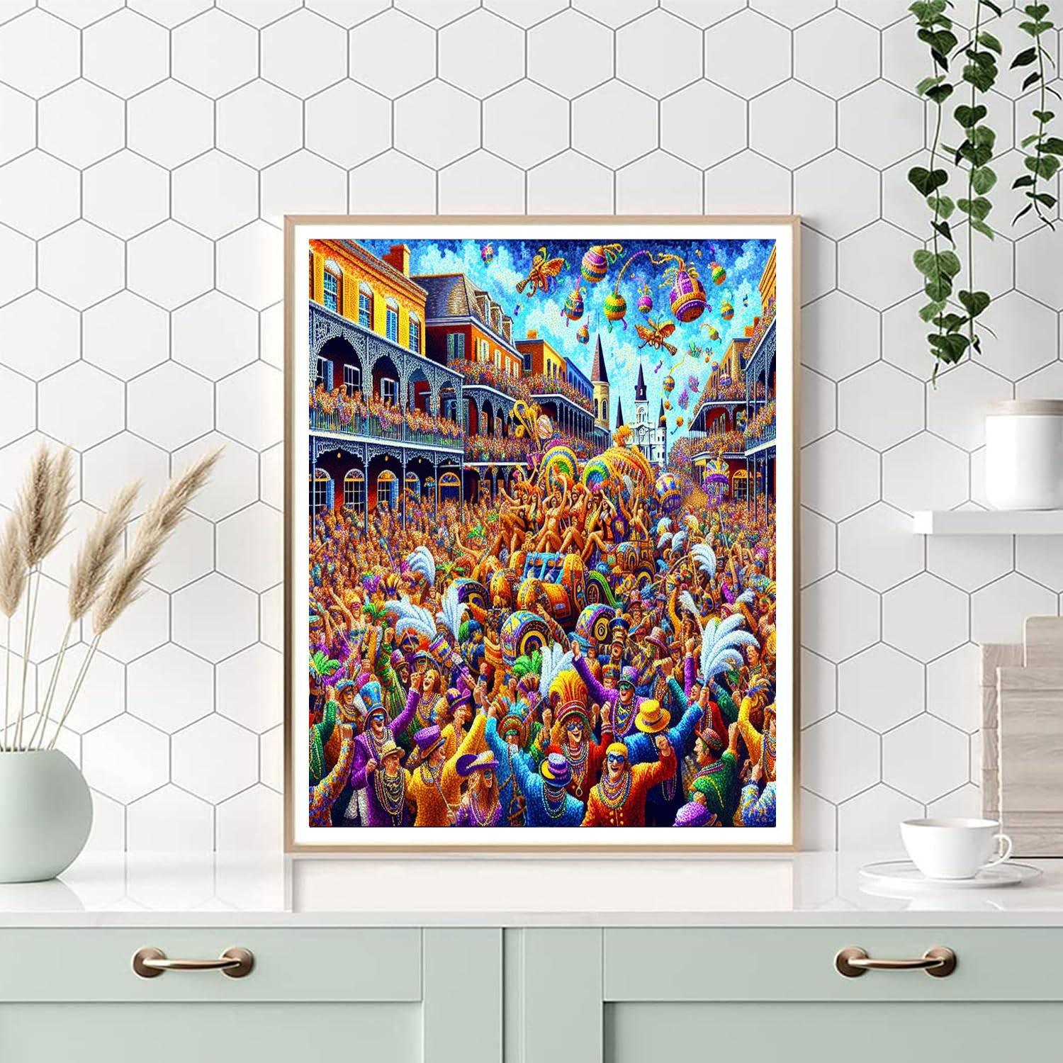 Mardi Gras - New Orleans - Usa Numbered Painting Kits