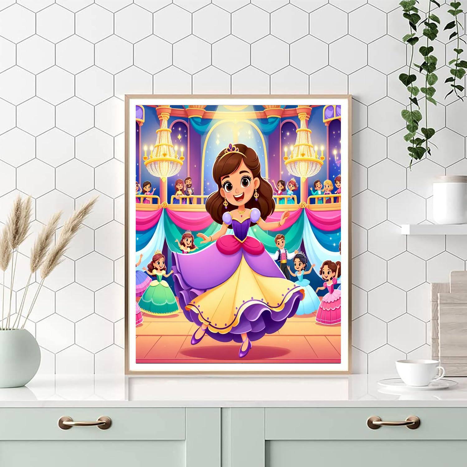 Magical Princess Ball Painting By Numbers Kit