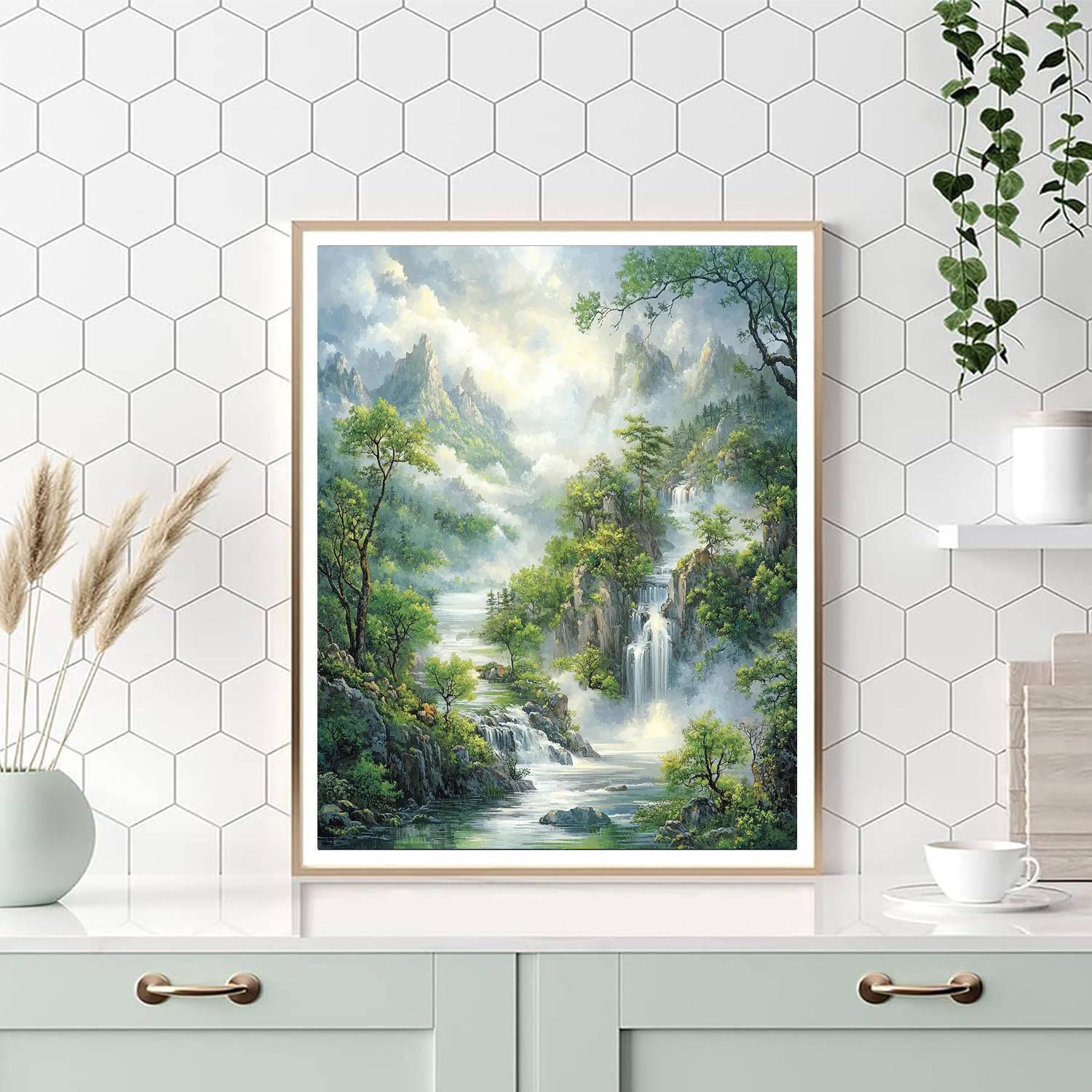 Zhao Mengfu Inspired Threads Of Connection  Paint By Color