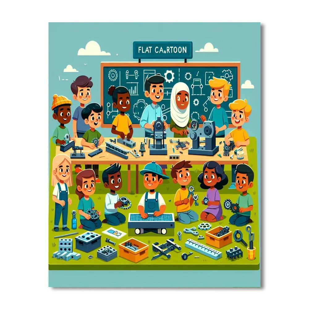 Creative Inventors Workshop Painting Number Kit
