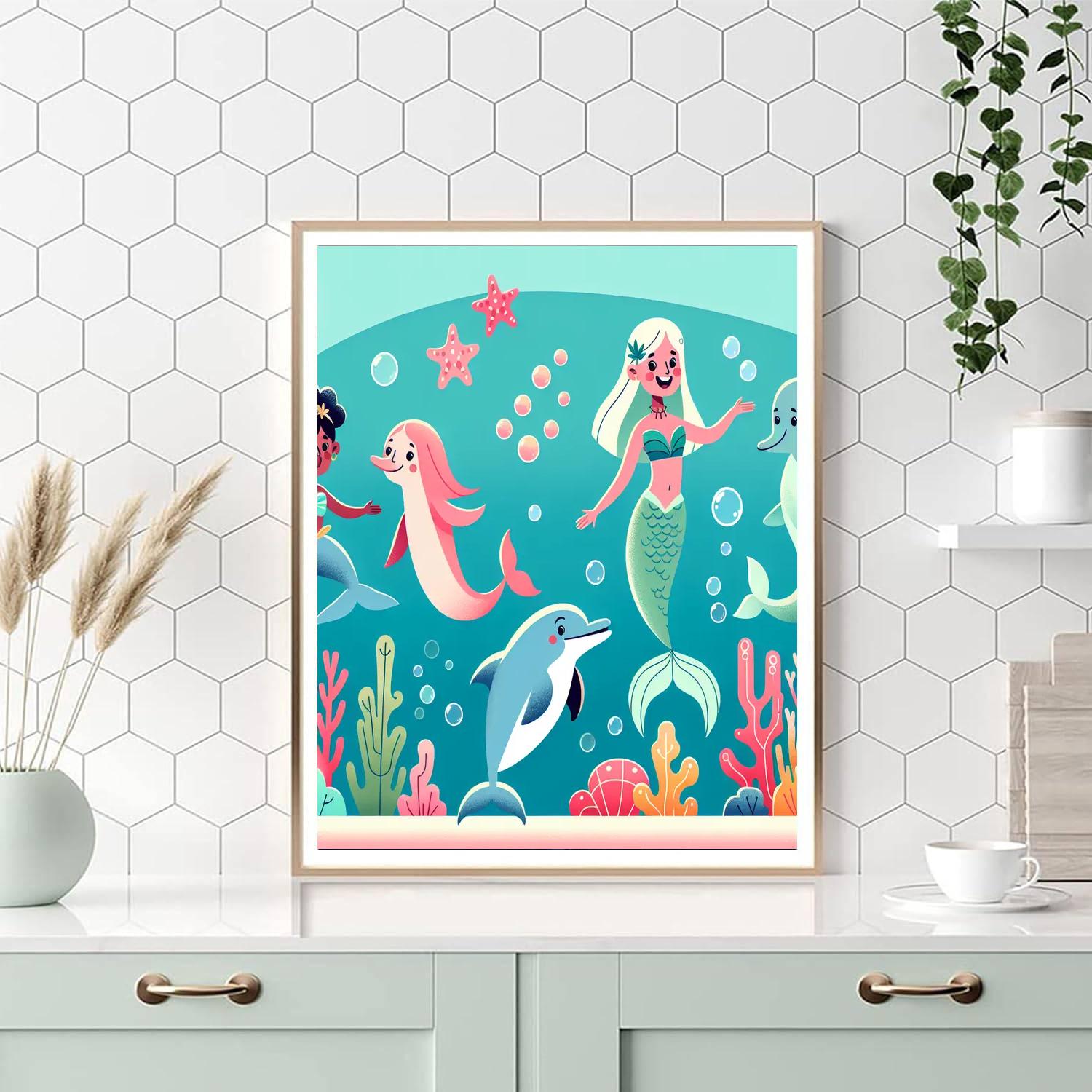 Aquatic Fantasy Realm Painting By Numbers Kit