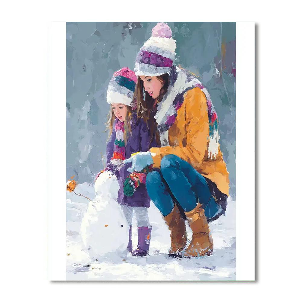 Charming Snow Day Paint By Numbers Kits
