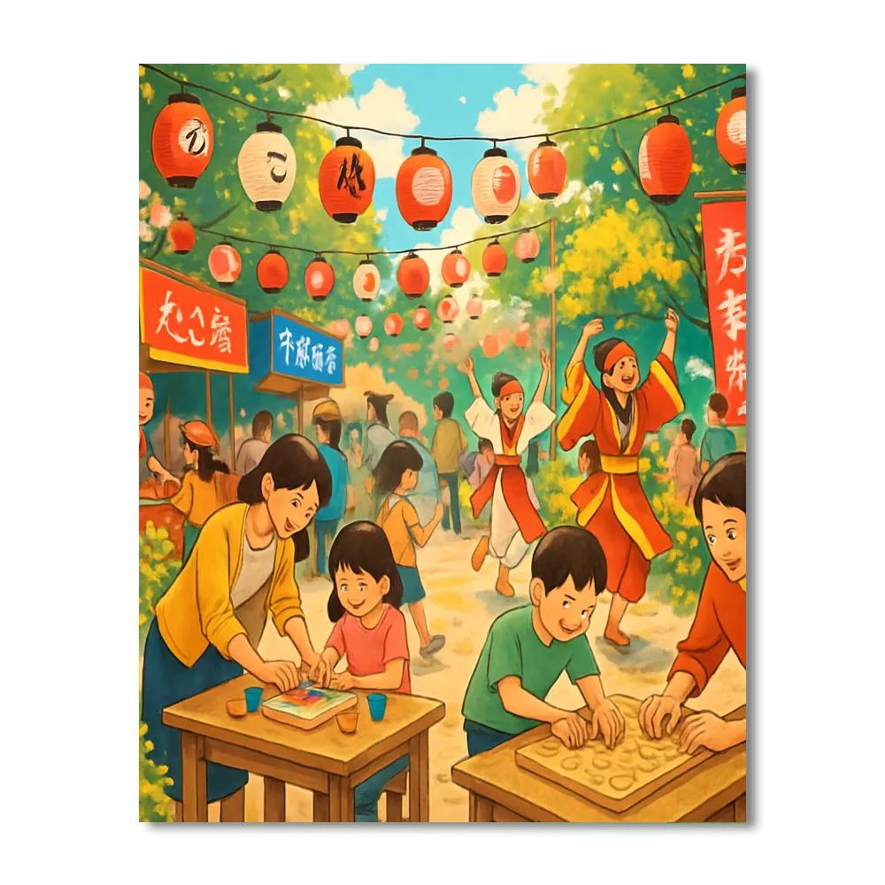 Kansai Electric Power Company Festival - Japan Paint By Numbers Kits