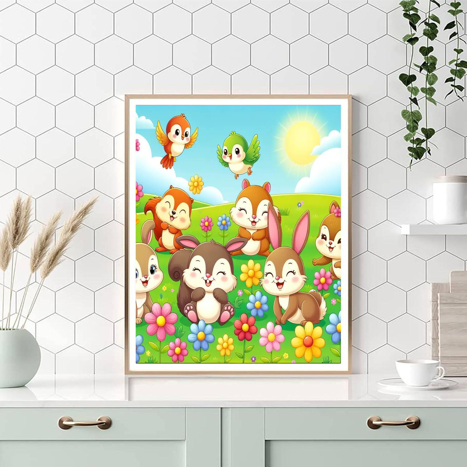Bouncy Animal Adventures Paint By Number