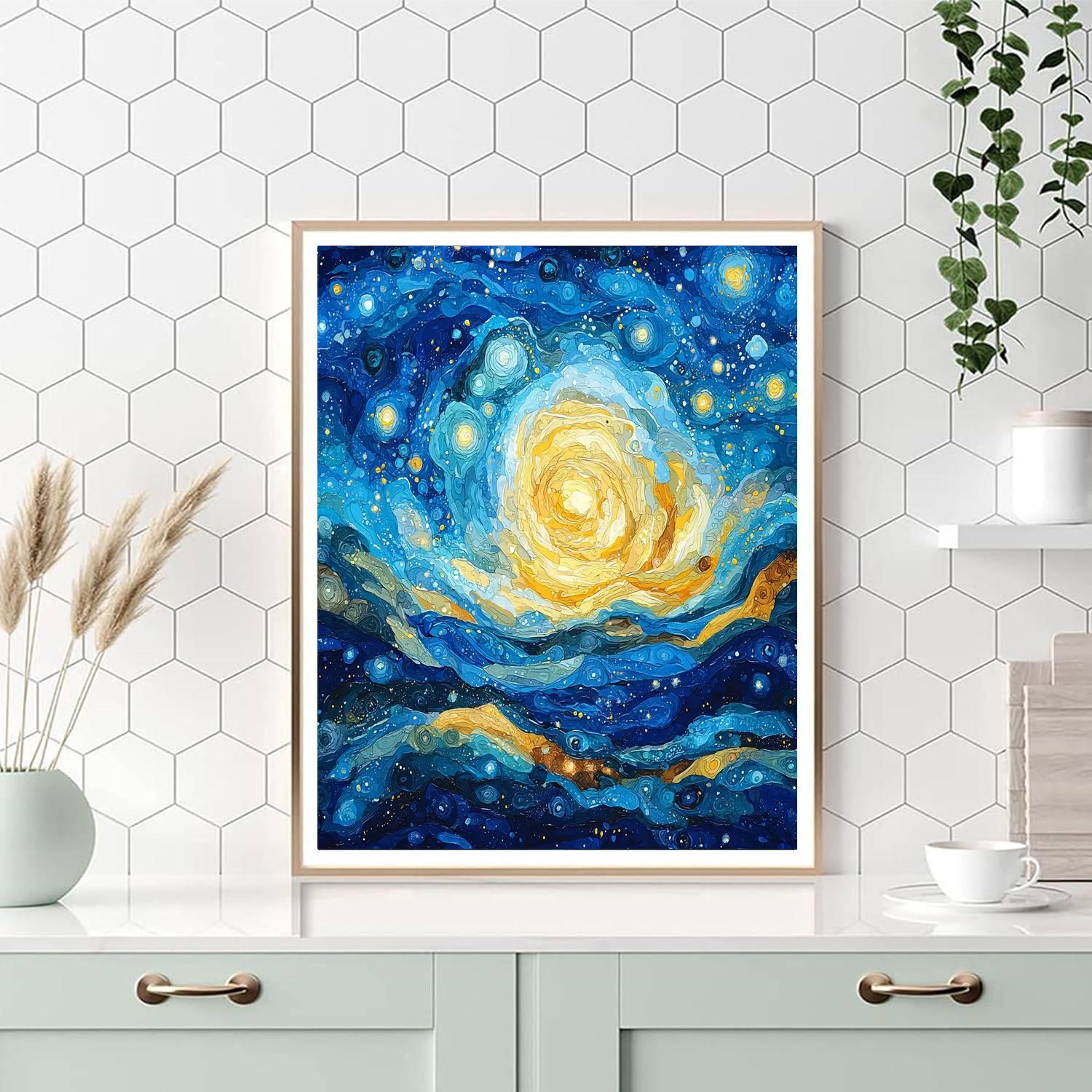 Paul Klee Inspired Cosmic Dance Of Light  Painting Number Kit