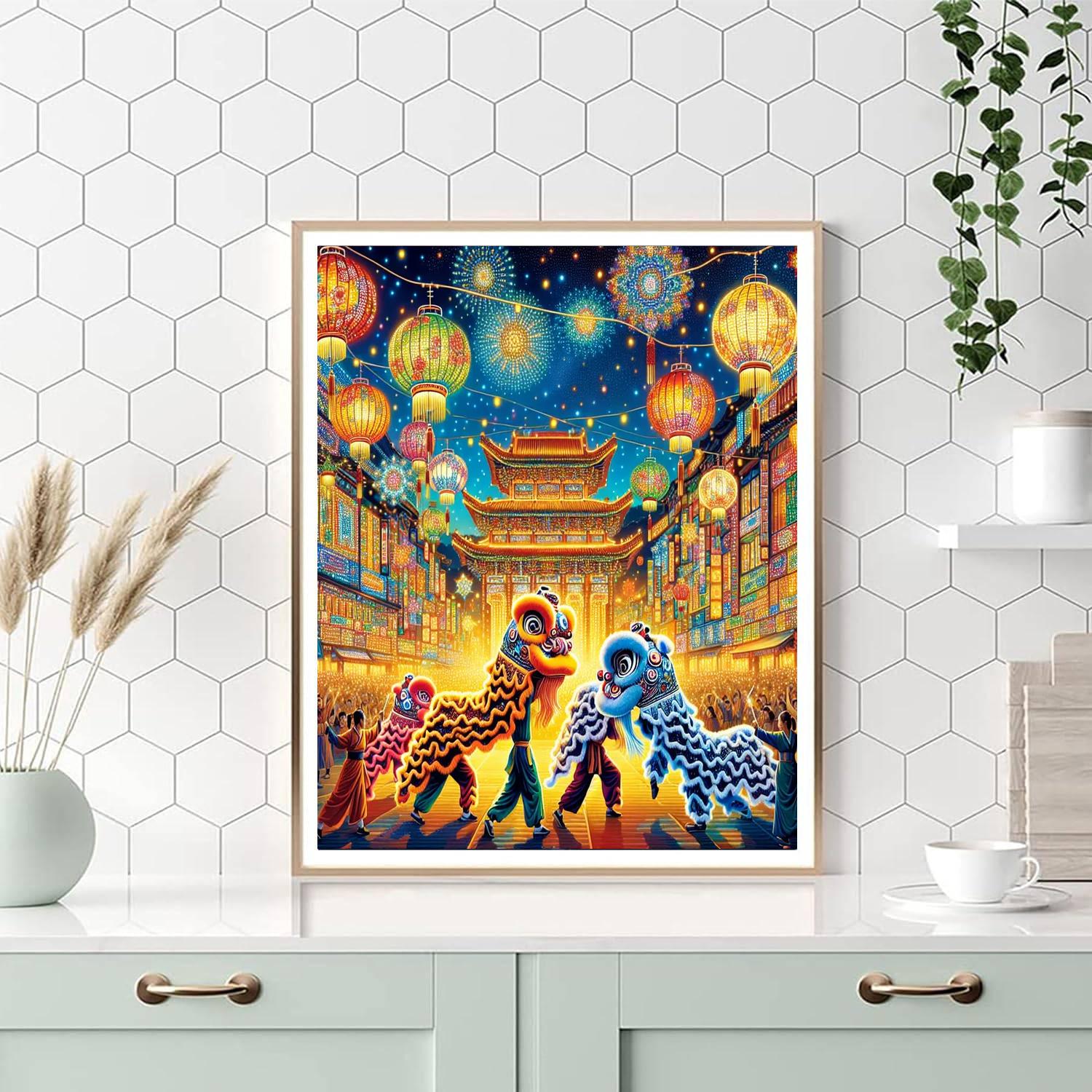 Yiwu Lantern Festival - China Number Painting