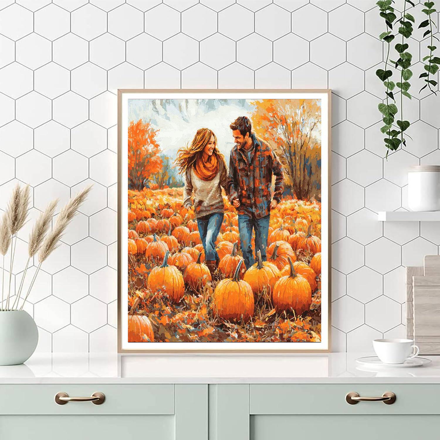 Day At The Pumpkin Patch DIY Paint By Numbers