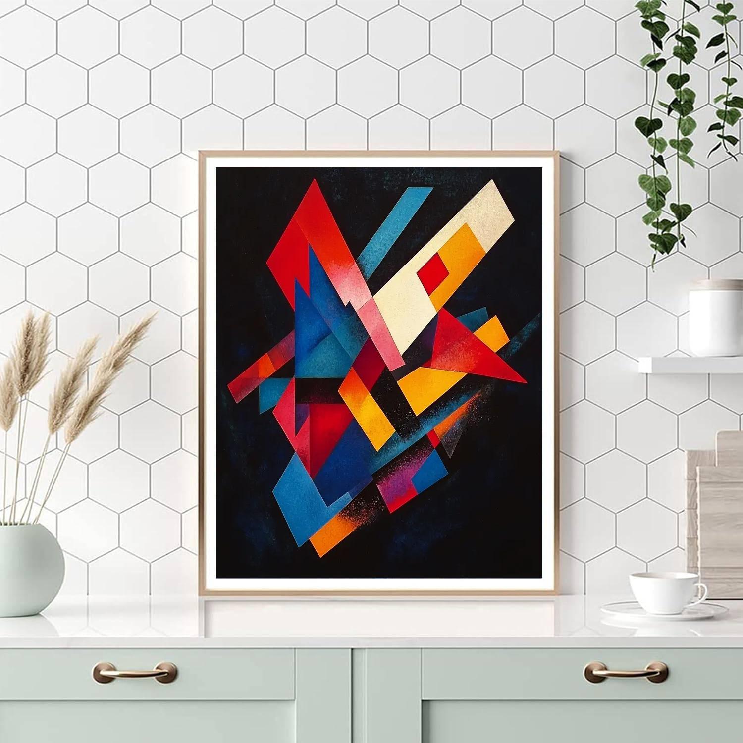 Kazimir Malevich Inspired Prismatic Focus  Paint By Color