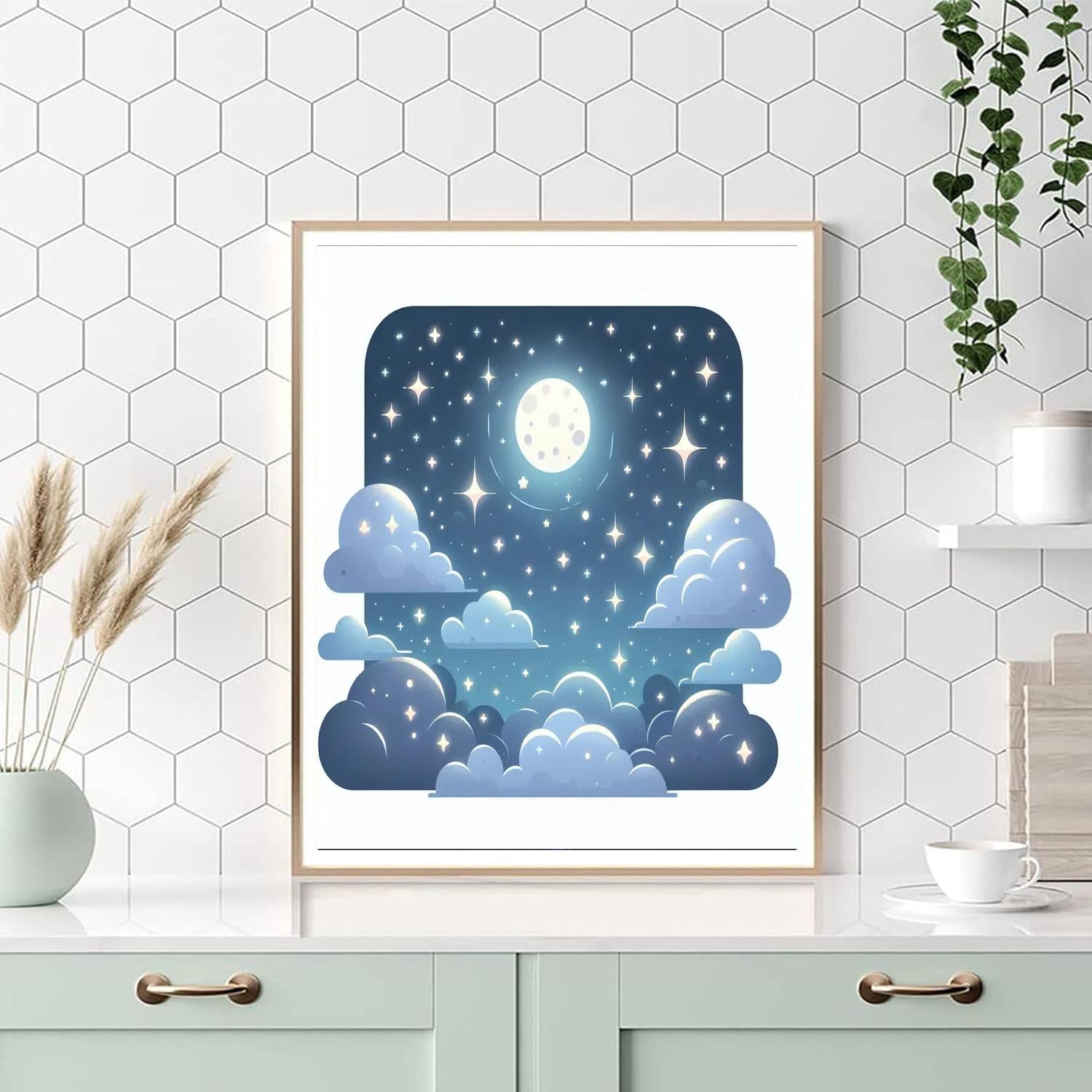 Celestial Nightscape Fantasy Paint By Color