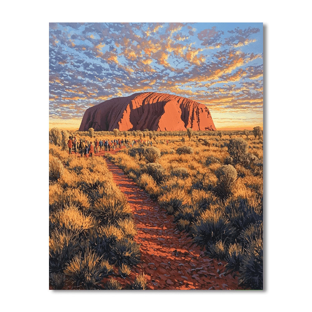 Uluru (ayers Rock) DIY Paint By Numbers