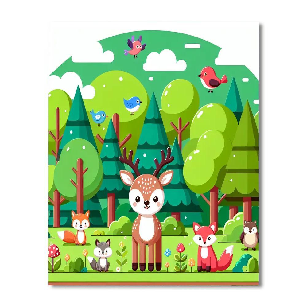 Forest Explorer Painting Number Kit