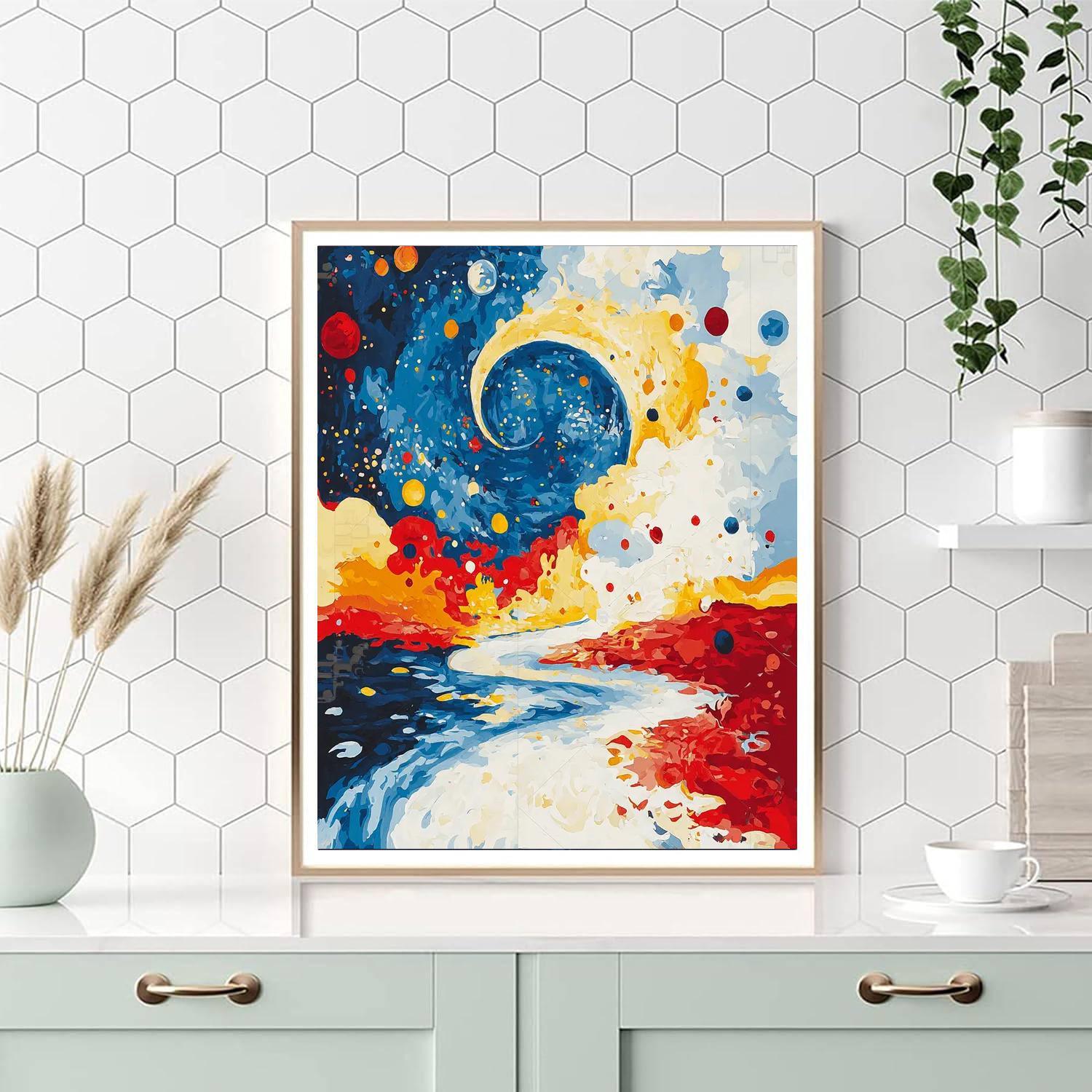 Joan Miró Inspired Cosmic Dreamland  Paint By Color