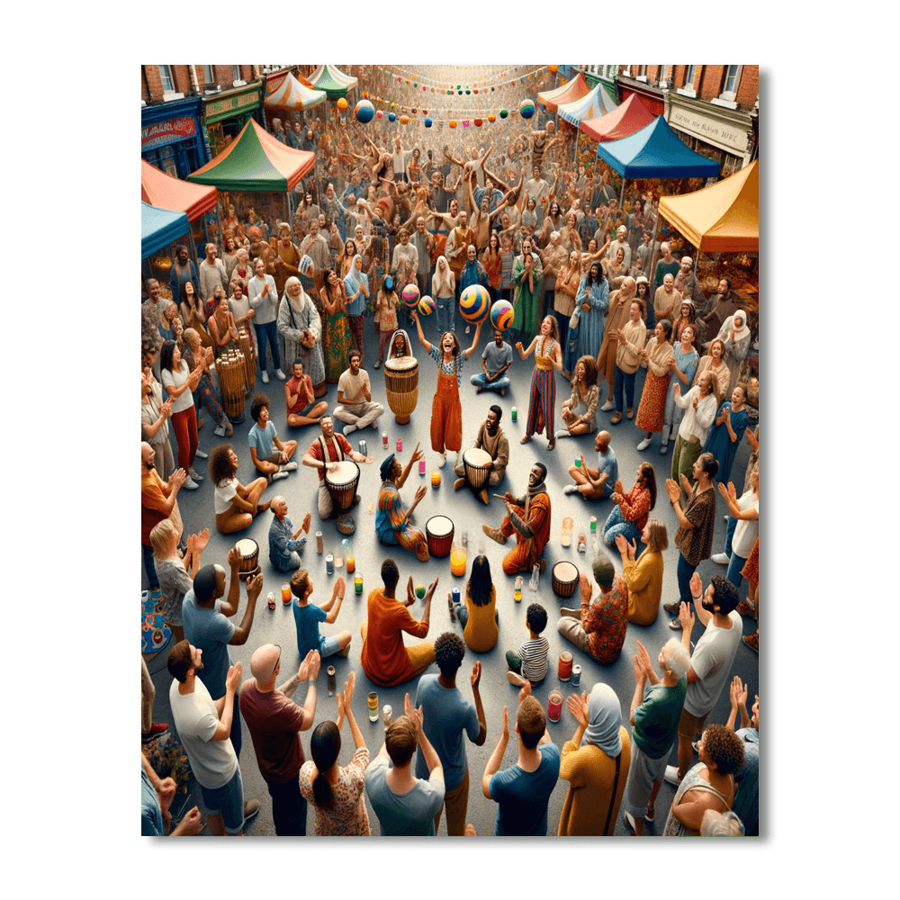 Kingston Buskers Festival Number Painting