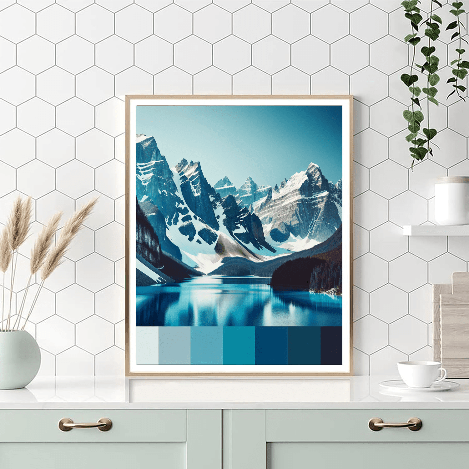 Tranquil Alpine Reflections DIY Paint By Numbers