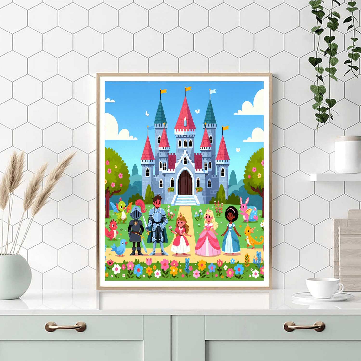 Cheerful Castle Adventures Paint By Color
