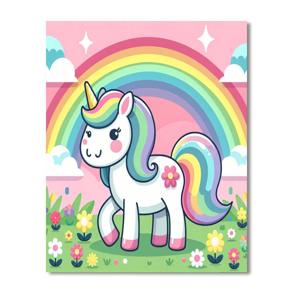 Mighty Unicorn Paint By Number