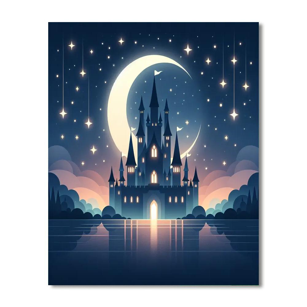 Castle Under The Stars Painting Number Kit