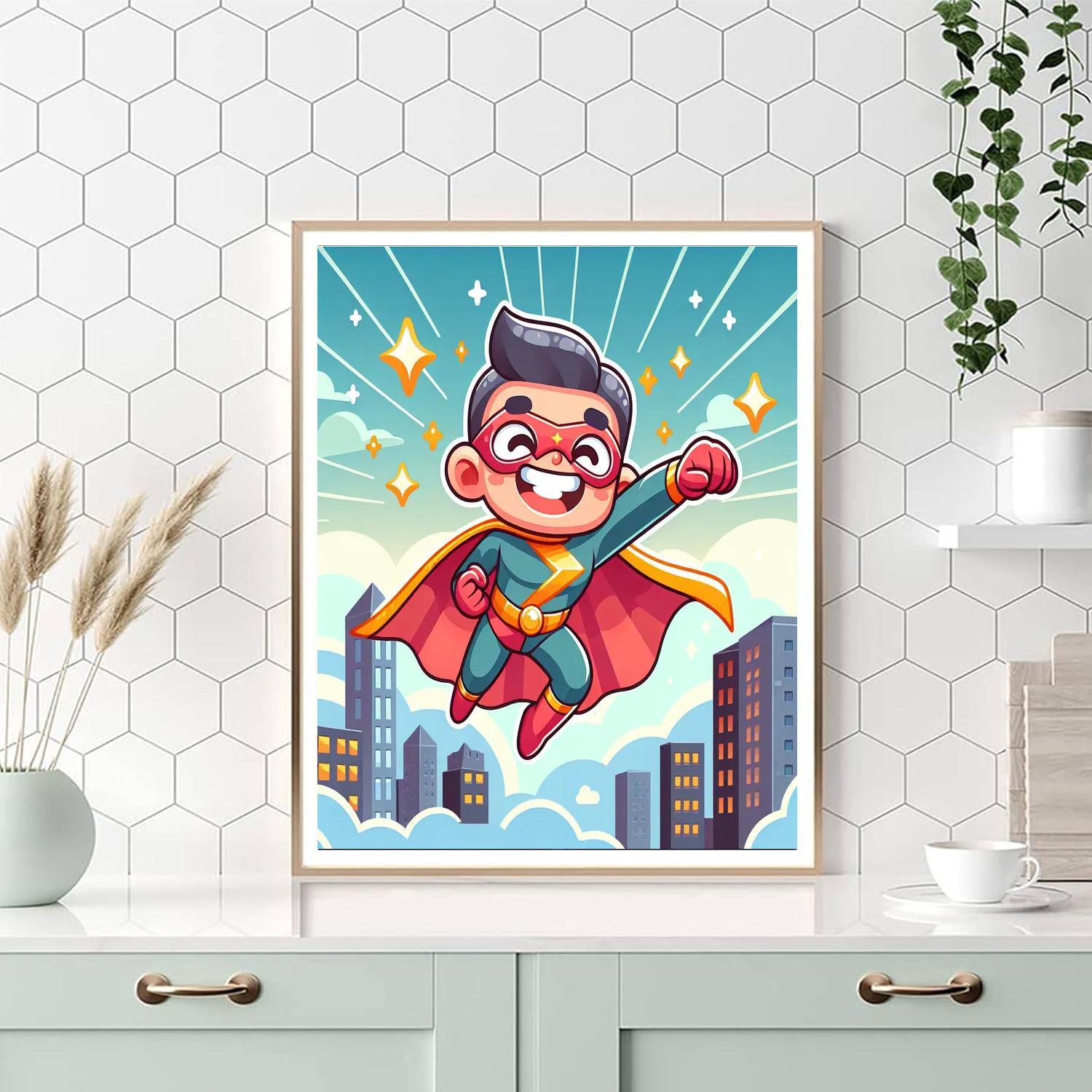 Sassy Superhero Paint By Numbers