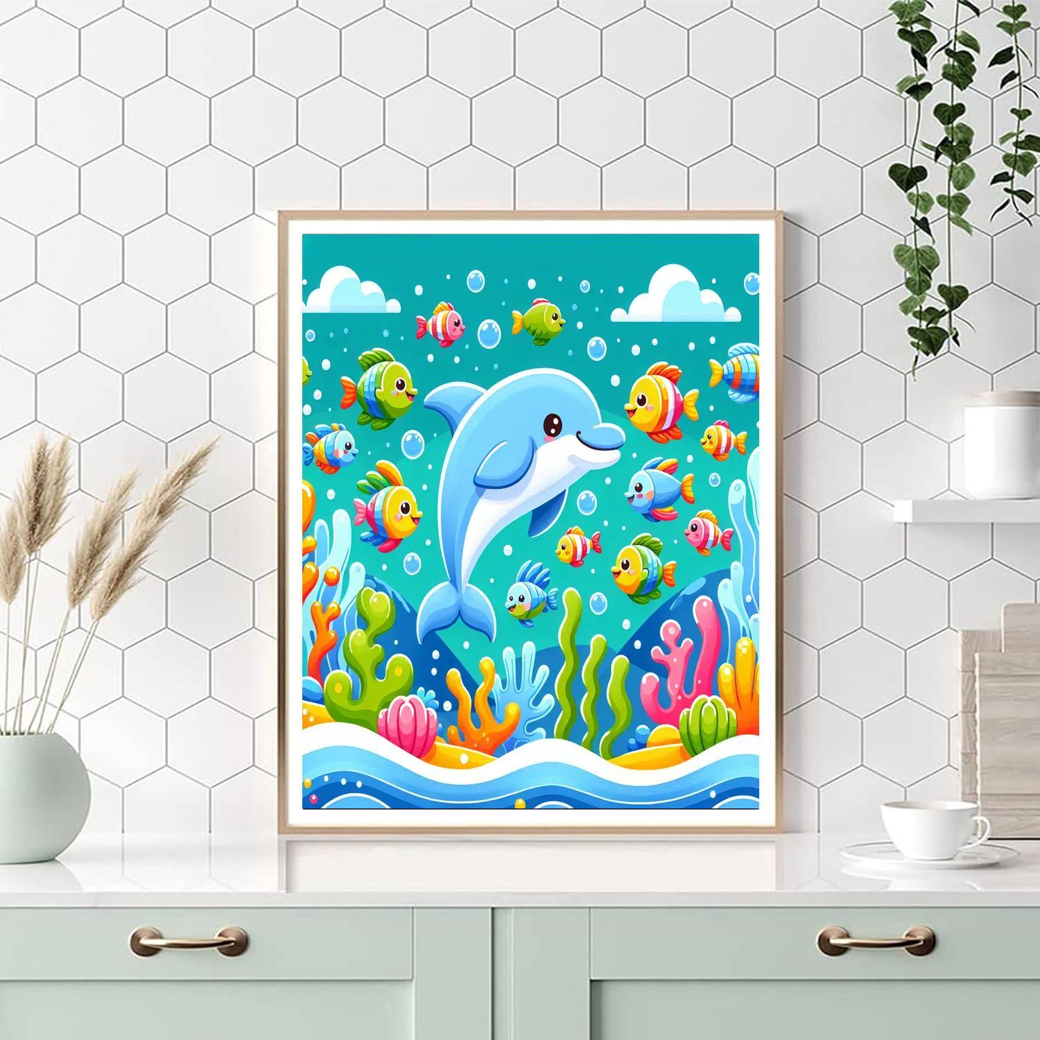 Underwater Adventure With Sea Life Paint By Number