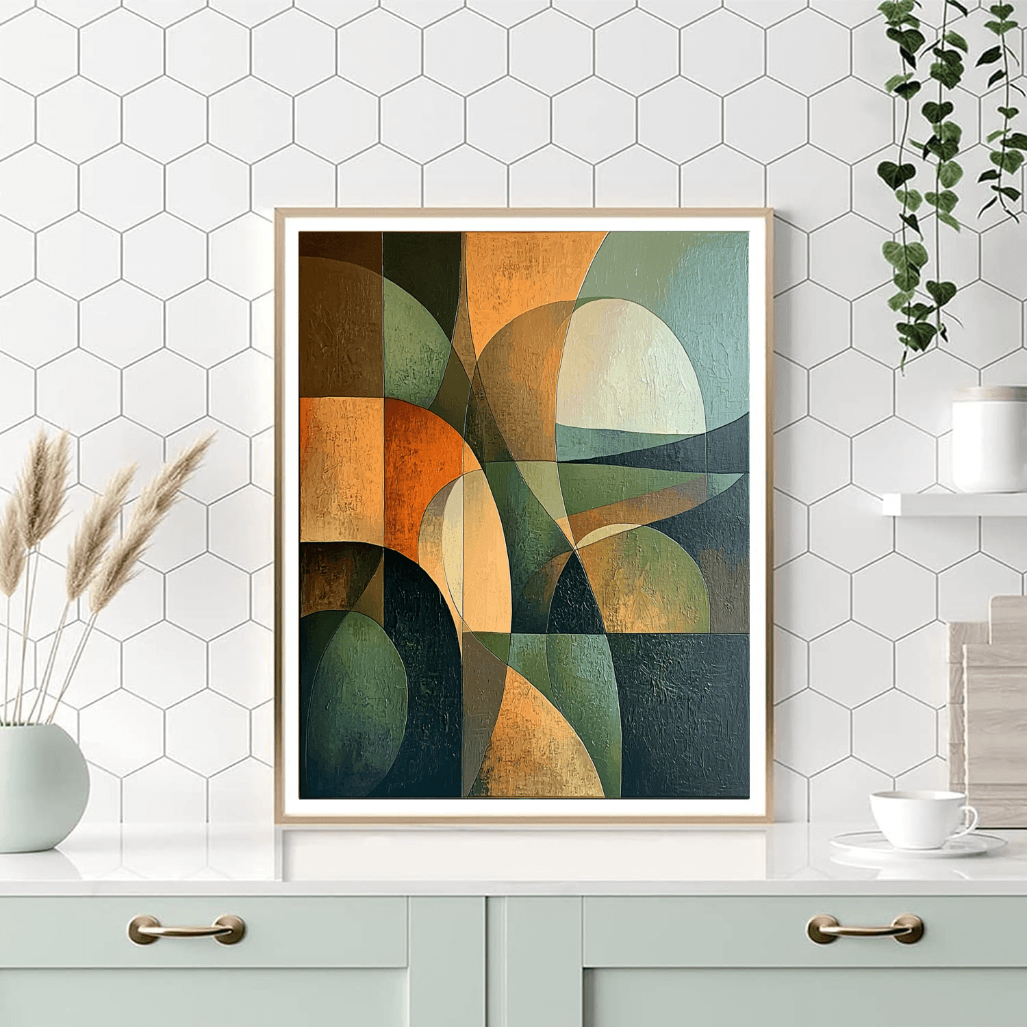 Barbara Hepworth Inspired Hepworth's Sculptural Abstraction  Painting By Numbers Kit