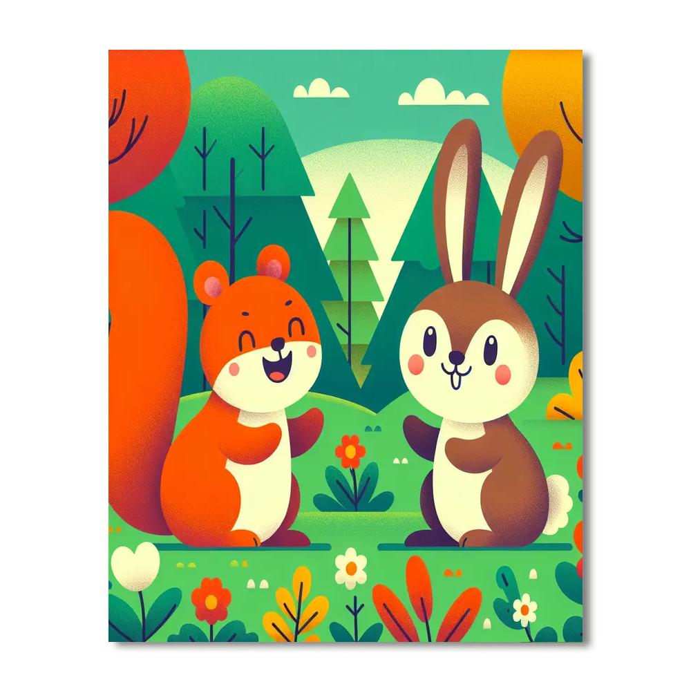 Woodland Animal Kingdom Numbered Painting Kits
