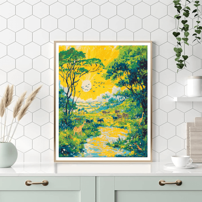 Salvador Dali Inspired Dreamscape Safari  Paint By Numbers Kits