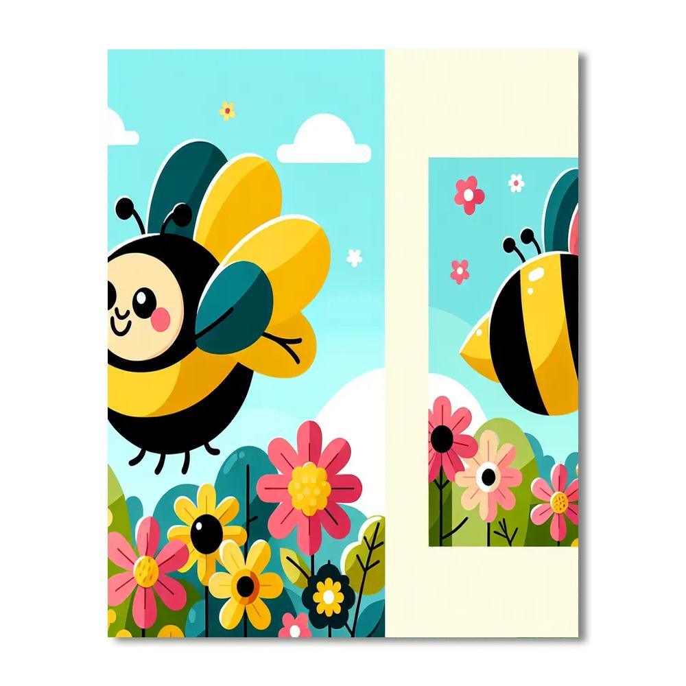 Bouncing Bumblebee Numbered Painting Kits