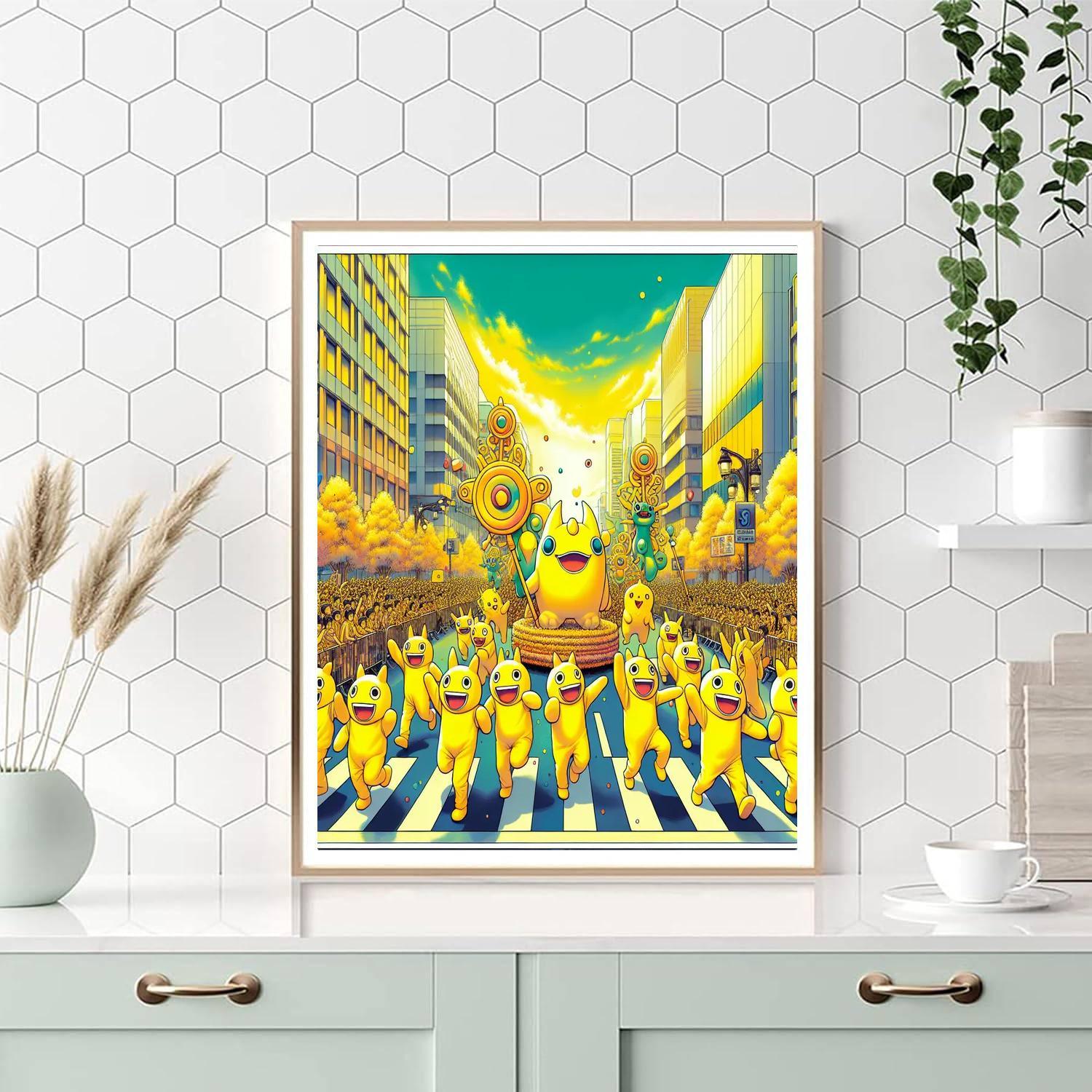 Yokohama Pikachu Outbreak - Japan DIY Paint By Numbers