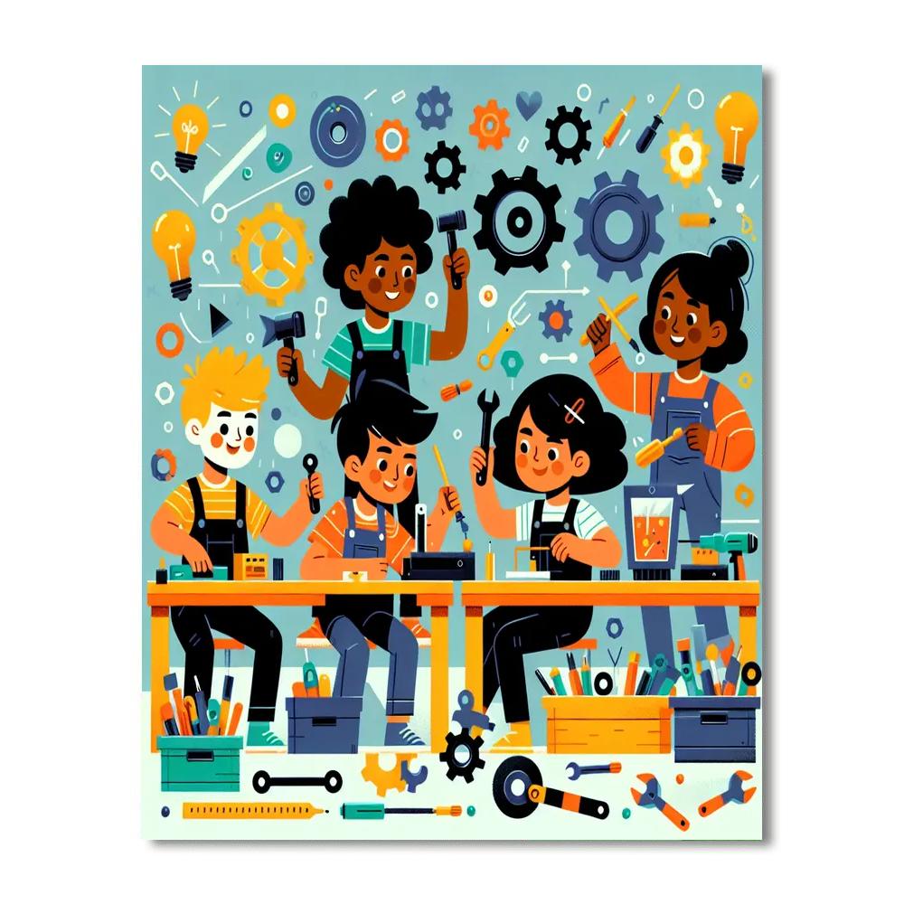 Incredible Invention Workshop Number Painting