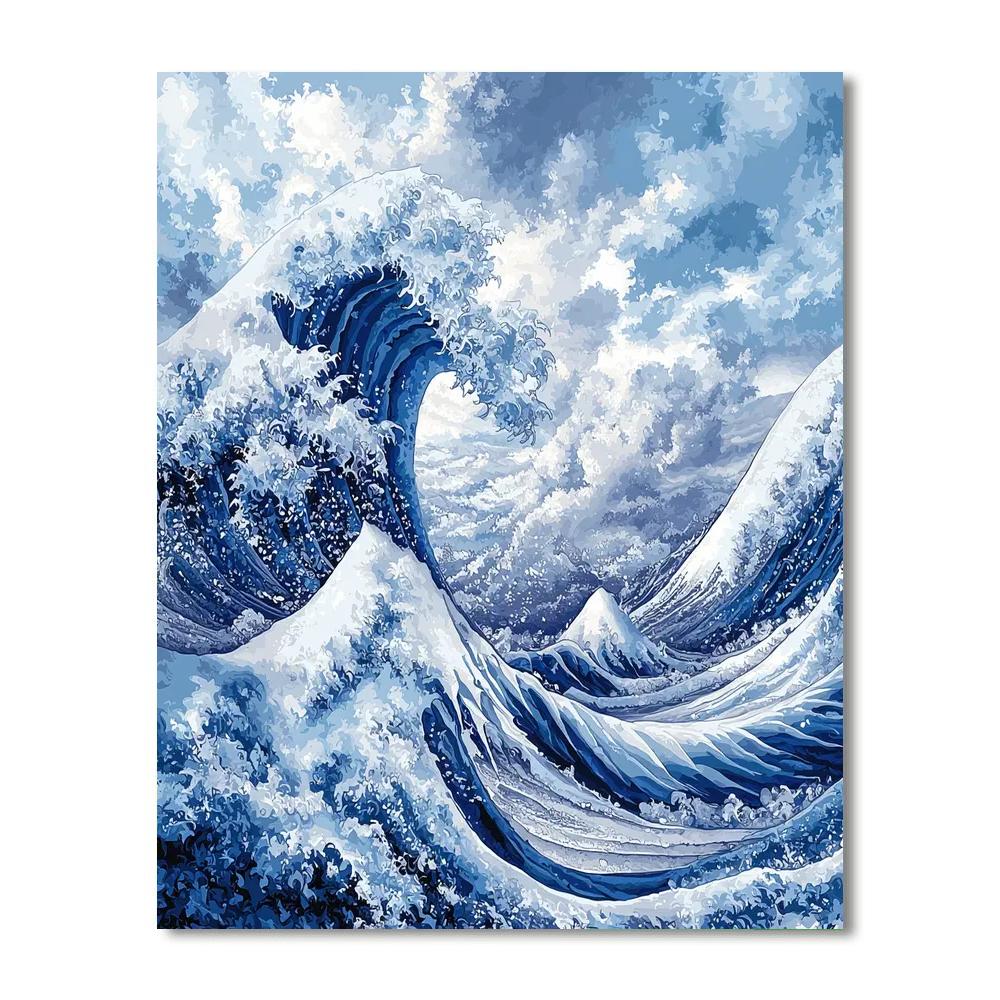 Michelangelo Inspired Mystic Waves Of Eternity  Paint By Numbers
