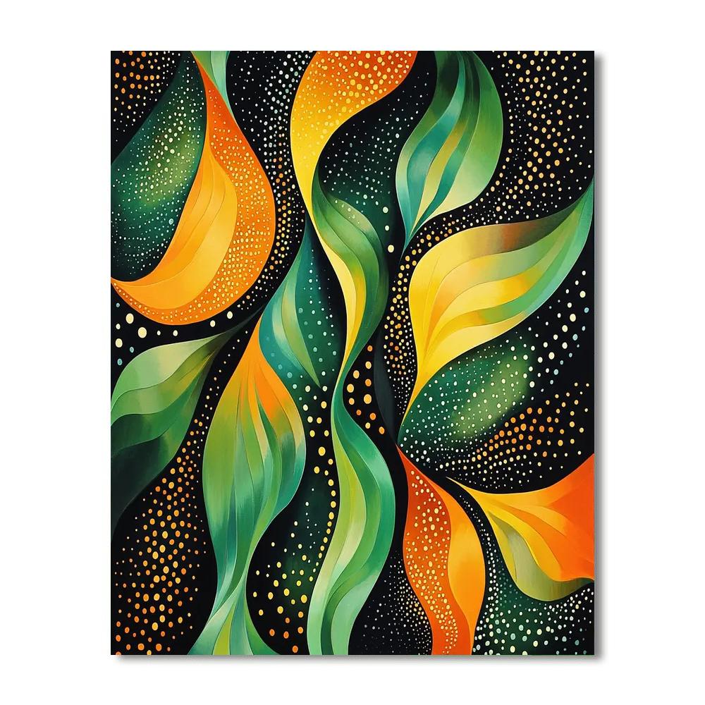 Yayoi Kusama Inspired Organic Flow Of Connection  Paint By Number